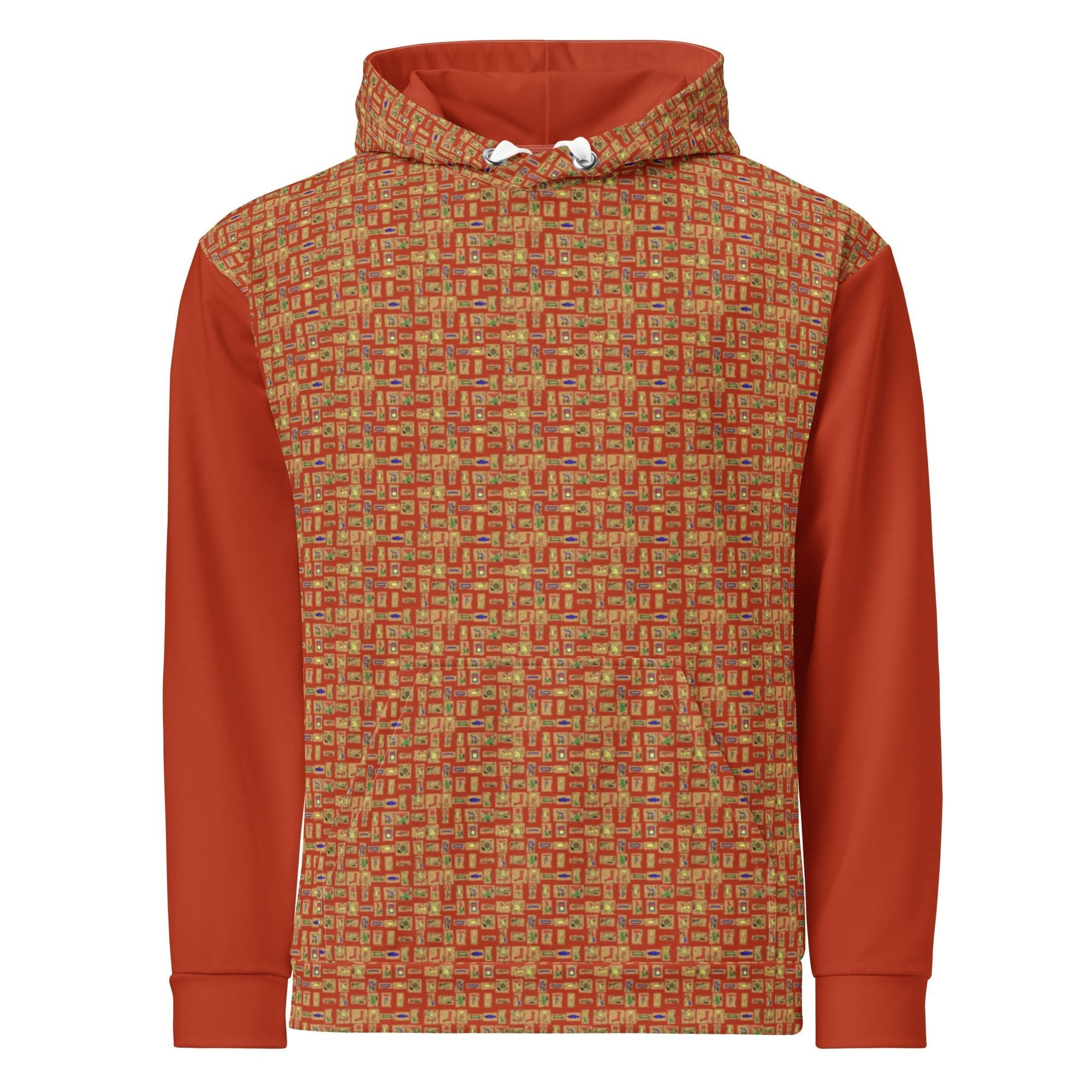 Nubia II (Red-Rust) Unisex Pullover Hoodie - Conscious Apparel Store