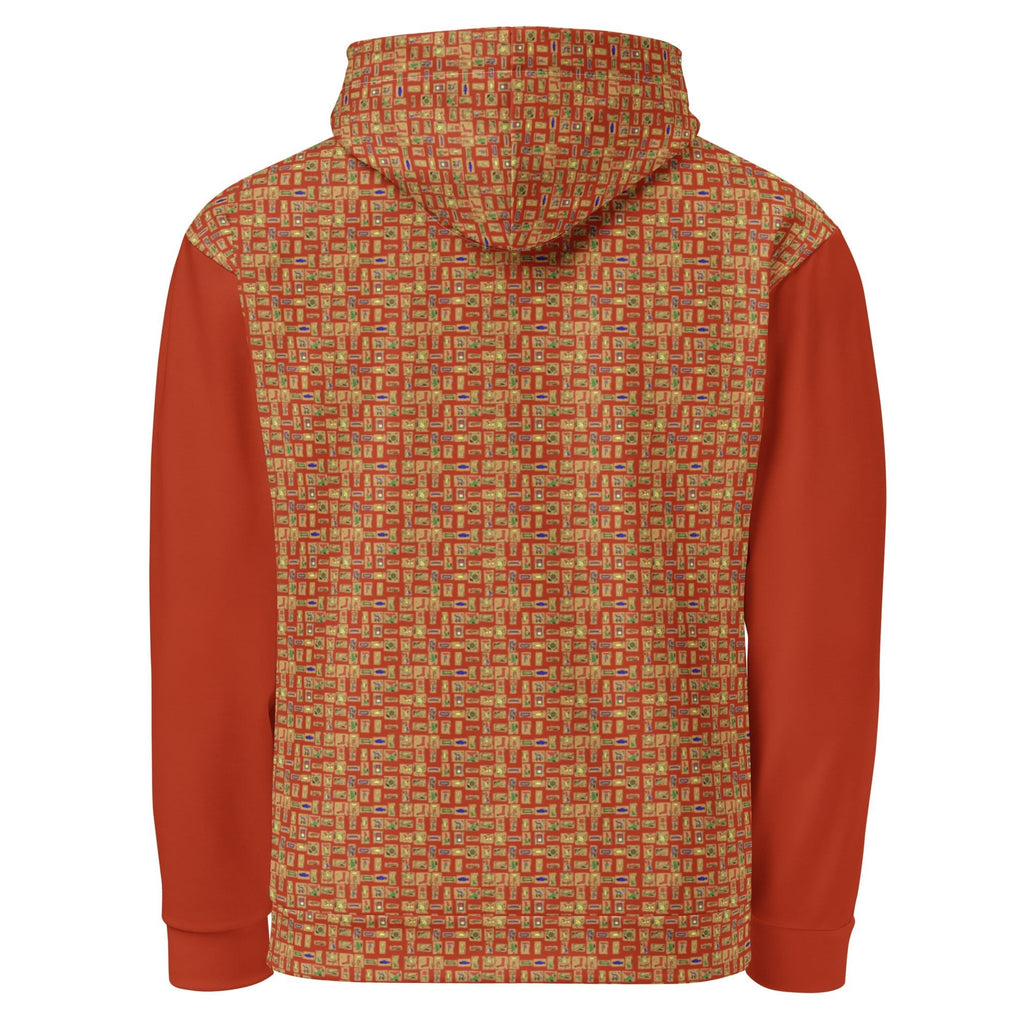 Nubia II (Red-Rust) Unisex Pullover Hoodie - Conscious Apparel Store