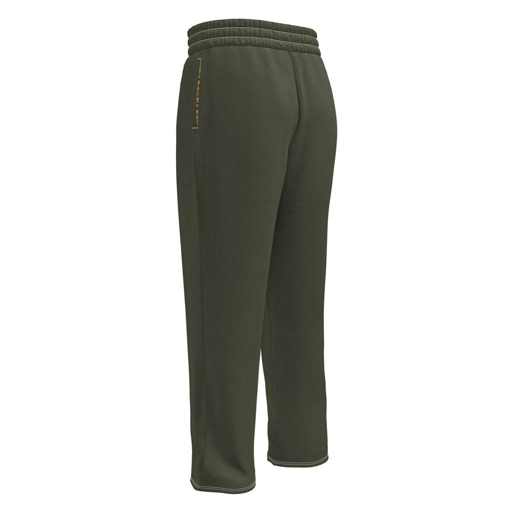 Nubia Olive Wide-leg joggers - Conscious Apparel Store