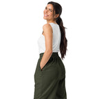 Nubia Olive Wide-leg joggers - Conscious Apparel Store
