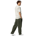 Nubia Olive Wide-leg joggers - Conscious Apparel Store