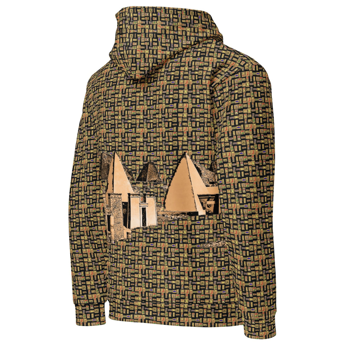 Nubia Pyramids (Black) Unisex Pullover Hoodie (6 Colors Available) - Conscious Apparel Store