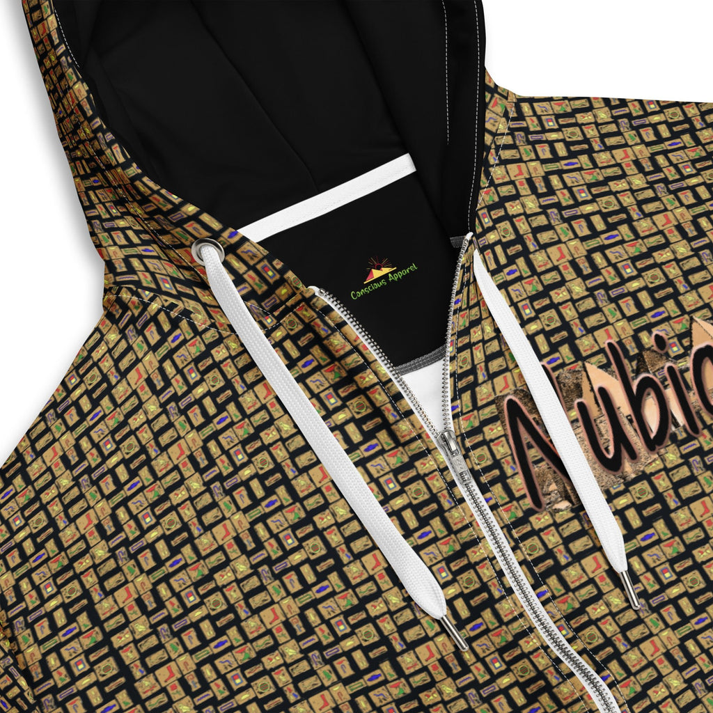 Nubia Pyramids (Black) Unisex zip hoodie (6Colors Available) - Conscious Apparel Store