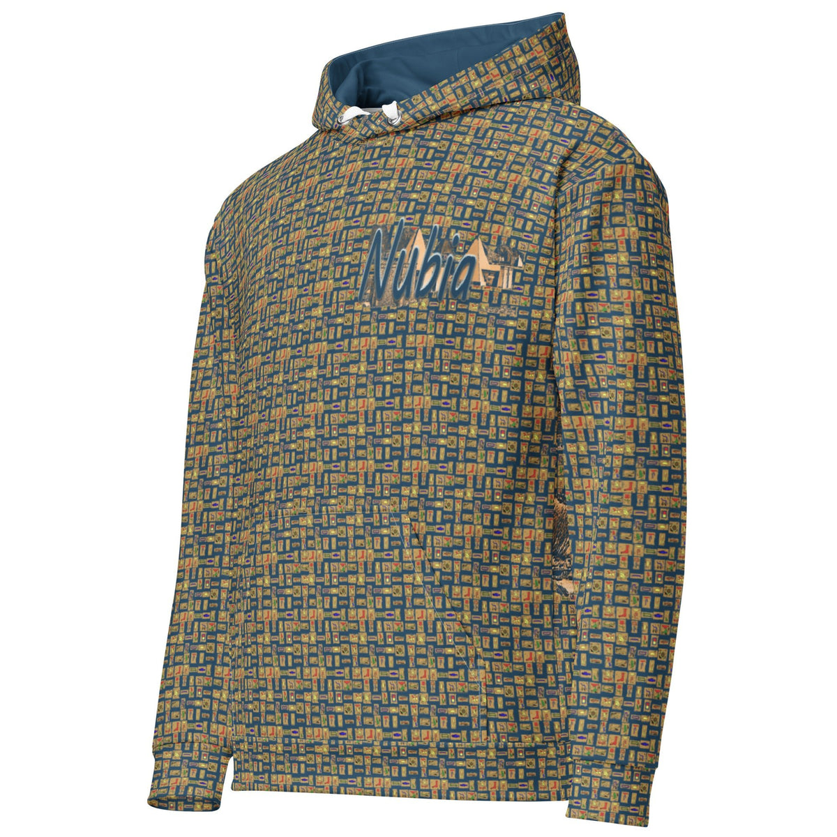 Nubia Pyramids (Blue) Unisex Pullover Hoodie (6 Colors Available) - Conscious Apparel Store