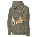 Nubia Pyramids (Blue) Unisex Pullover Hoodie (6 Colors Available) - Conscious Apparel Store