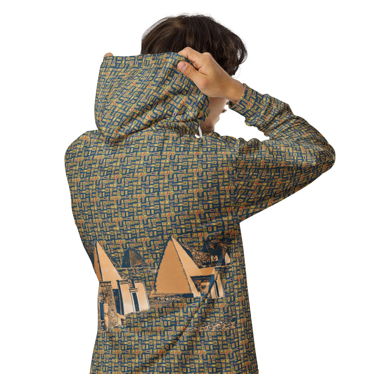 Nubia Pyramids (Blue) Unisex zip hoodie (6Colors Available) - Conscious Apparel Store