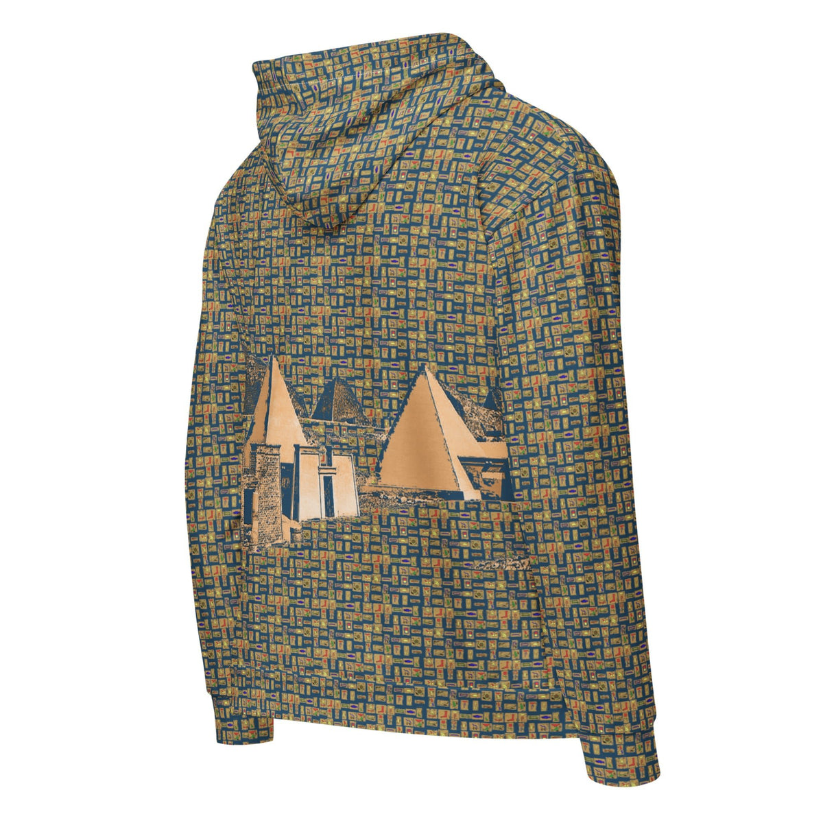 Nubia Pyramids (Blue) Unisex zip hoodie (6Colors Available) - Conscious Apparel Store