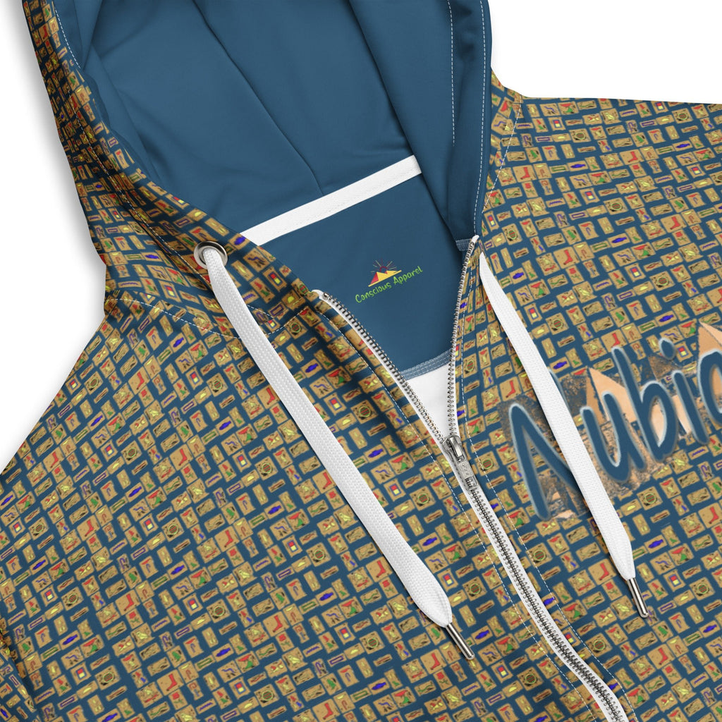Nubia Pyramids (Blue) Unisex zip hoodie (6Colors Available) - Conscious Apparel Store