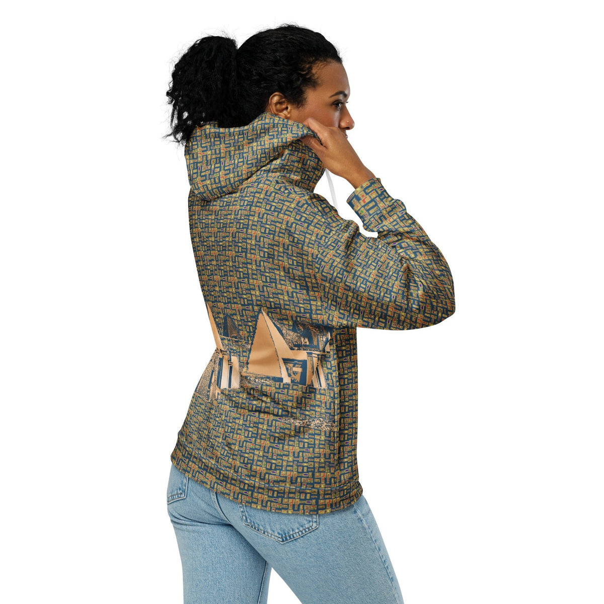 Nubia Pyramids (Blue) Unisex zip hoodie (6Colors Available) - Conscious Apparel Store