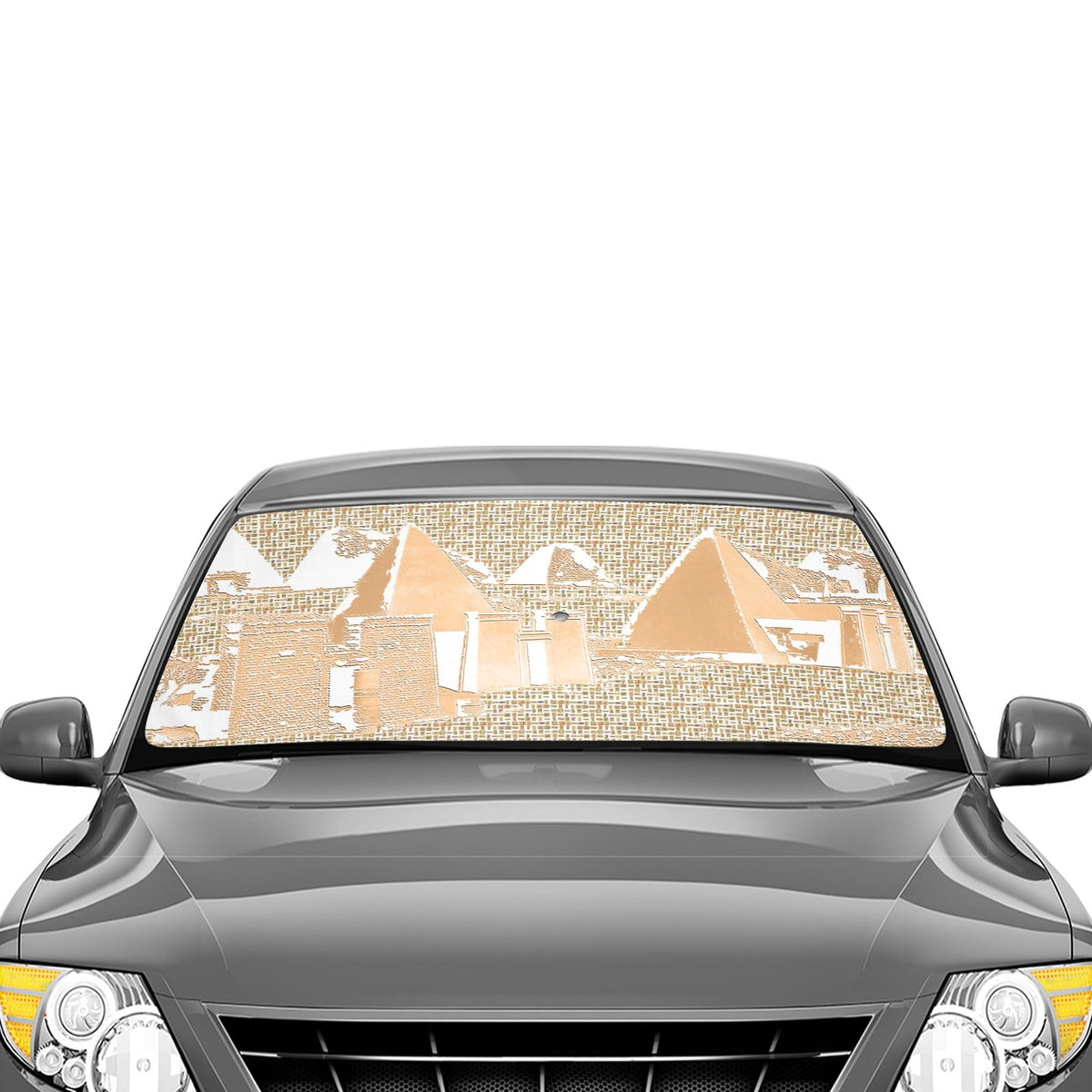 Nubia Pyramids Car Sun Shade Umbrella 58"x29" (6 Colors Available) - Conscious Apparel Store