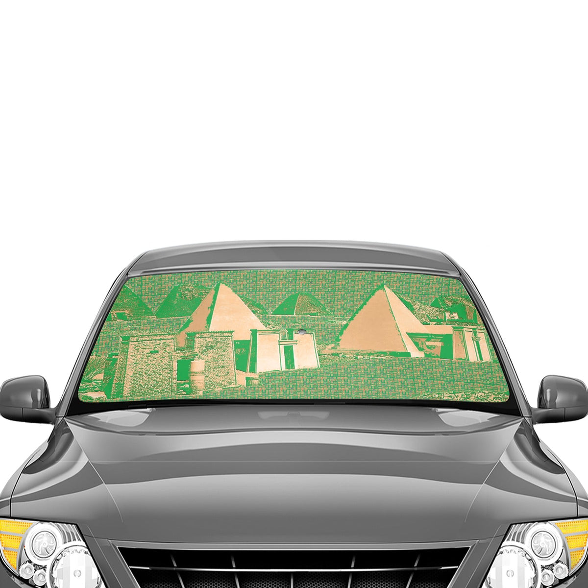 Nubia Pyramids Car Sun Shade Umbrella 58"x29" (6 Colors Available) - Conscious Apparel Store