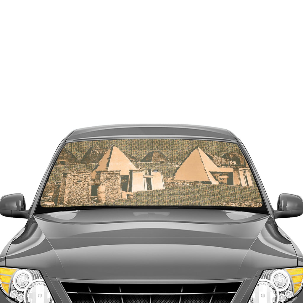 Nubia Pyramids Car Sun Shade Umbrella 58"x29" (6 Colors Available) - Conscious Apparel Store