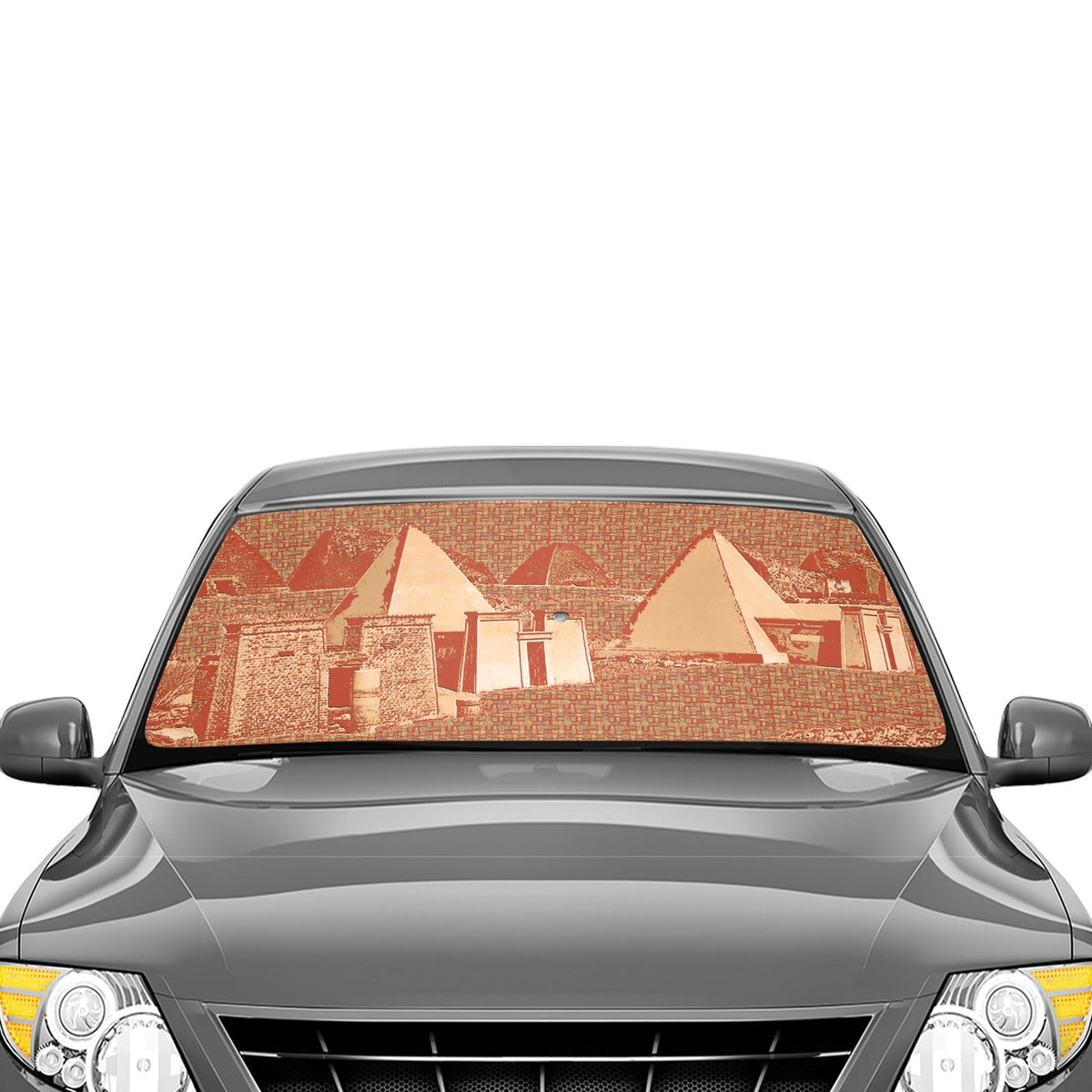 Nubia Pyramids Car Sun Shade Umbrella 58"x29" (6 Colors Available) - Conscious Apparel Store