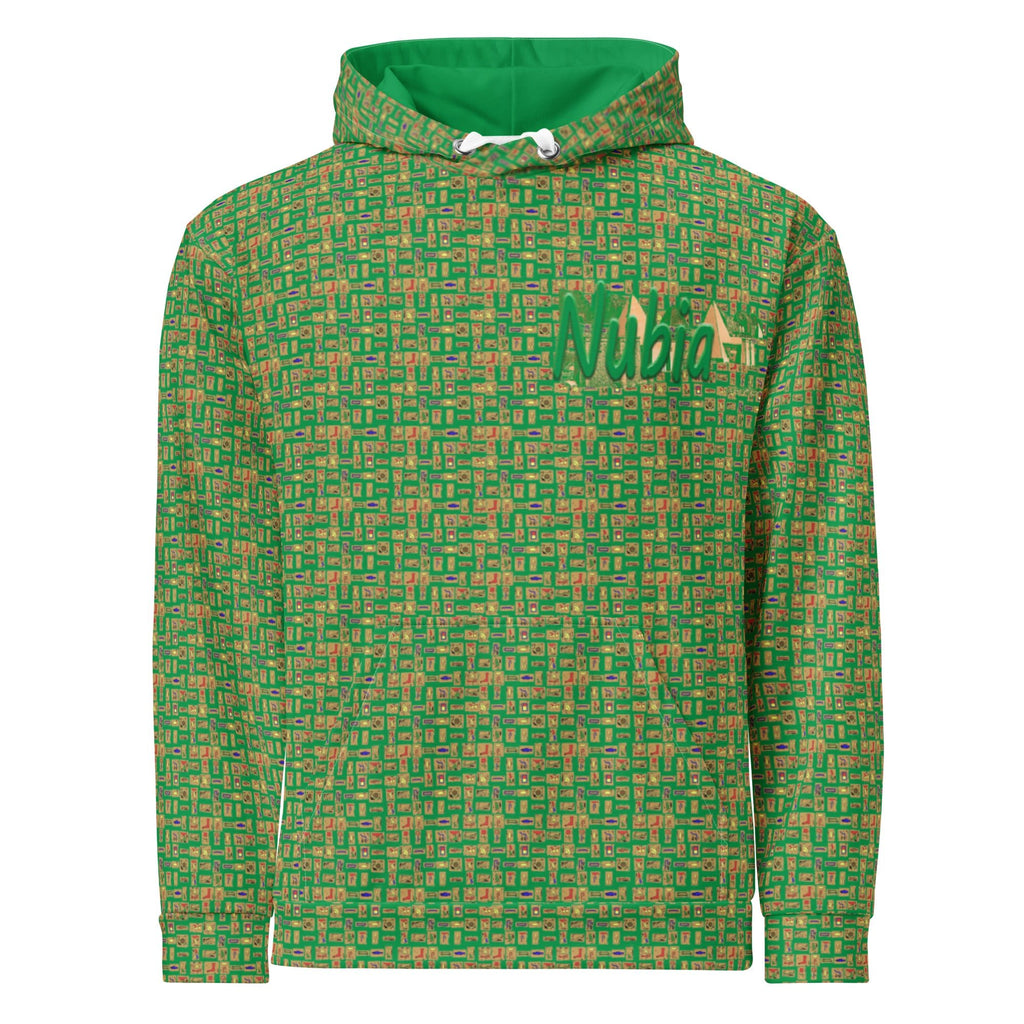 Nubia Pyramids (Green) Unisex Pullover Hoodie (6 Colors Available) - Conscious Apparel Store