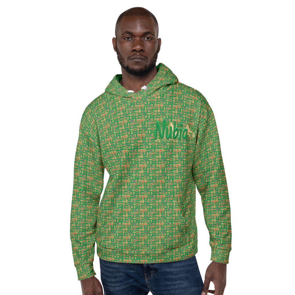 Nubia Pyramids (Green) Unisex Pullover Hoodie (6 Colors Available) - Conscious Apparel Store