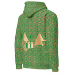 Nubia Pyramids (Green) Unisex Pullover Hoodie (6 Colors Available) - Conscious Apparel Store