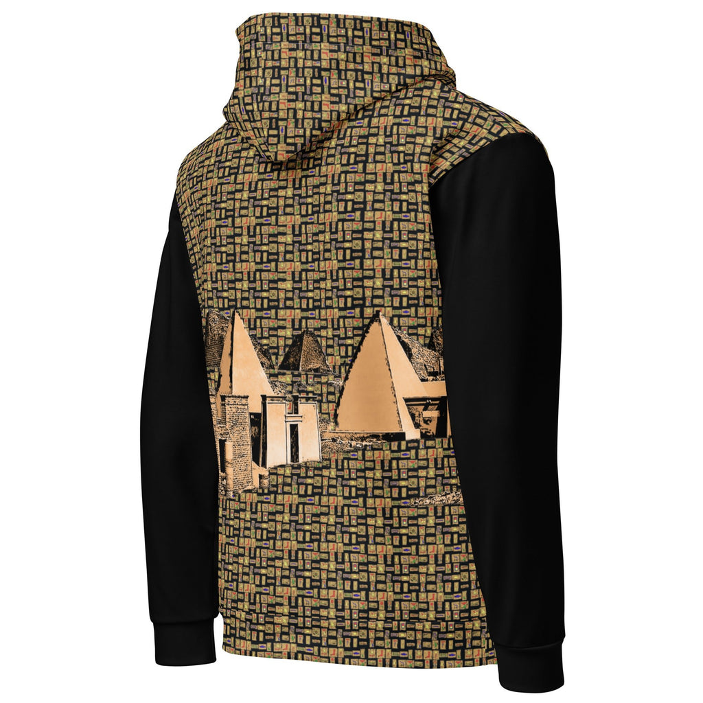 Nubia Pyramids II (Black) Unisex Pullover Hoodie (6 Colors Available) - Conscious Apparel Store