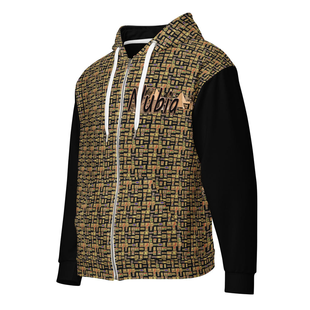 Nubia Pyramids II (Black) Unisex zip hoodie (6Colors Available) - Conscious Apparel Store