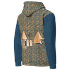 Nubia Pyramids II (Blue) Unisex Pullover Hoodie (6 Colors Available) - Conscious Apparel Store