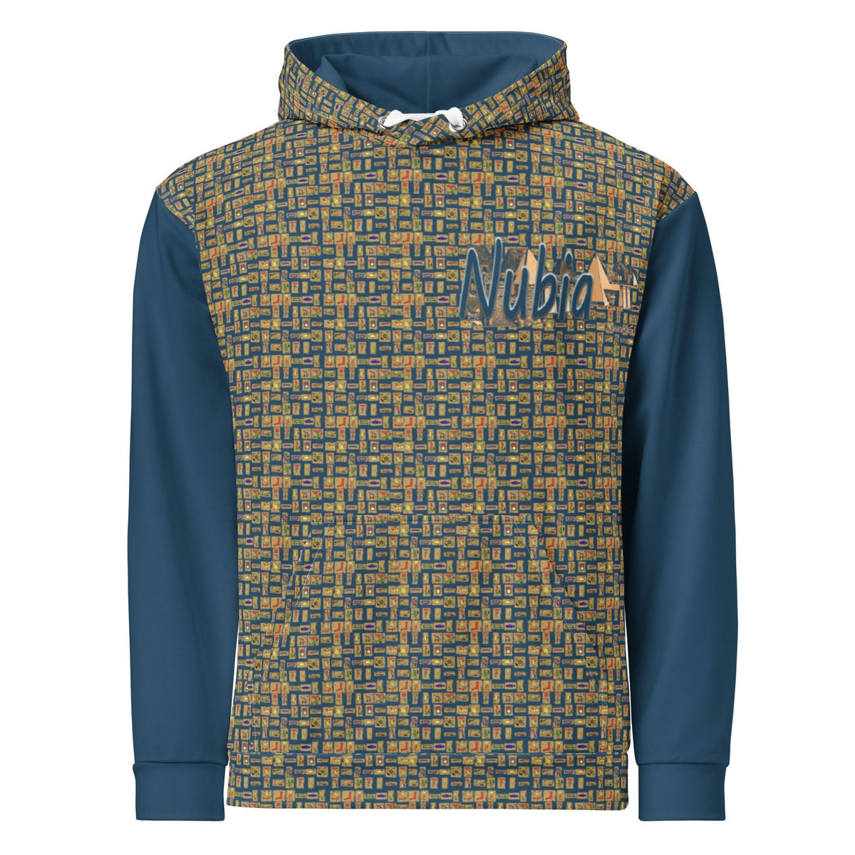 Nubia Pyramids II (Blue) Unisex Pullover Hoodie (6 Colors Available) - Conscious Apparel Store