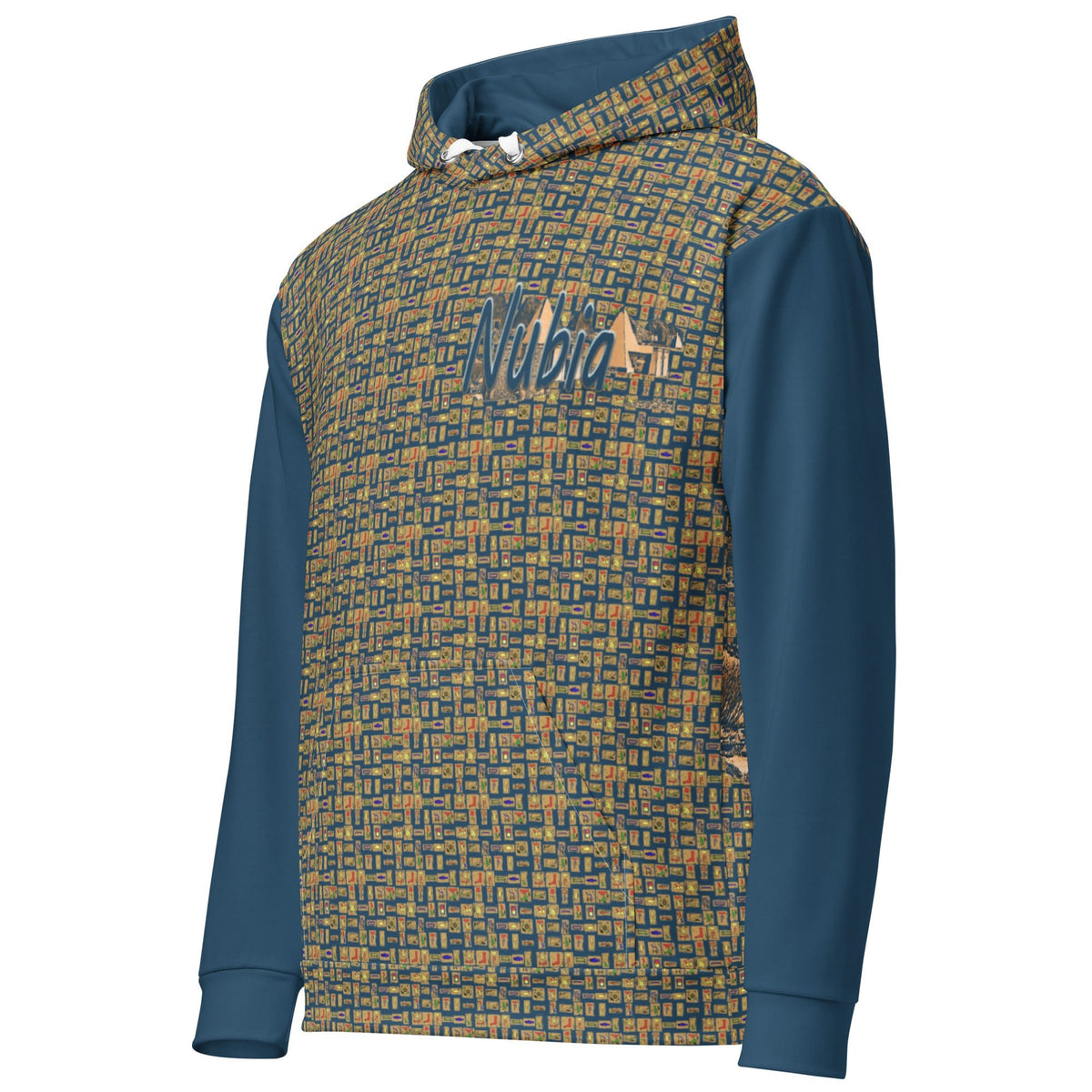 Nubia Pyramids II (Blue) Unisex Pullover Hoodie (6 Colors Available) - Conscious Apparel Store