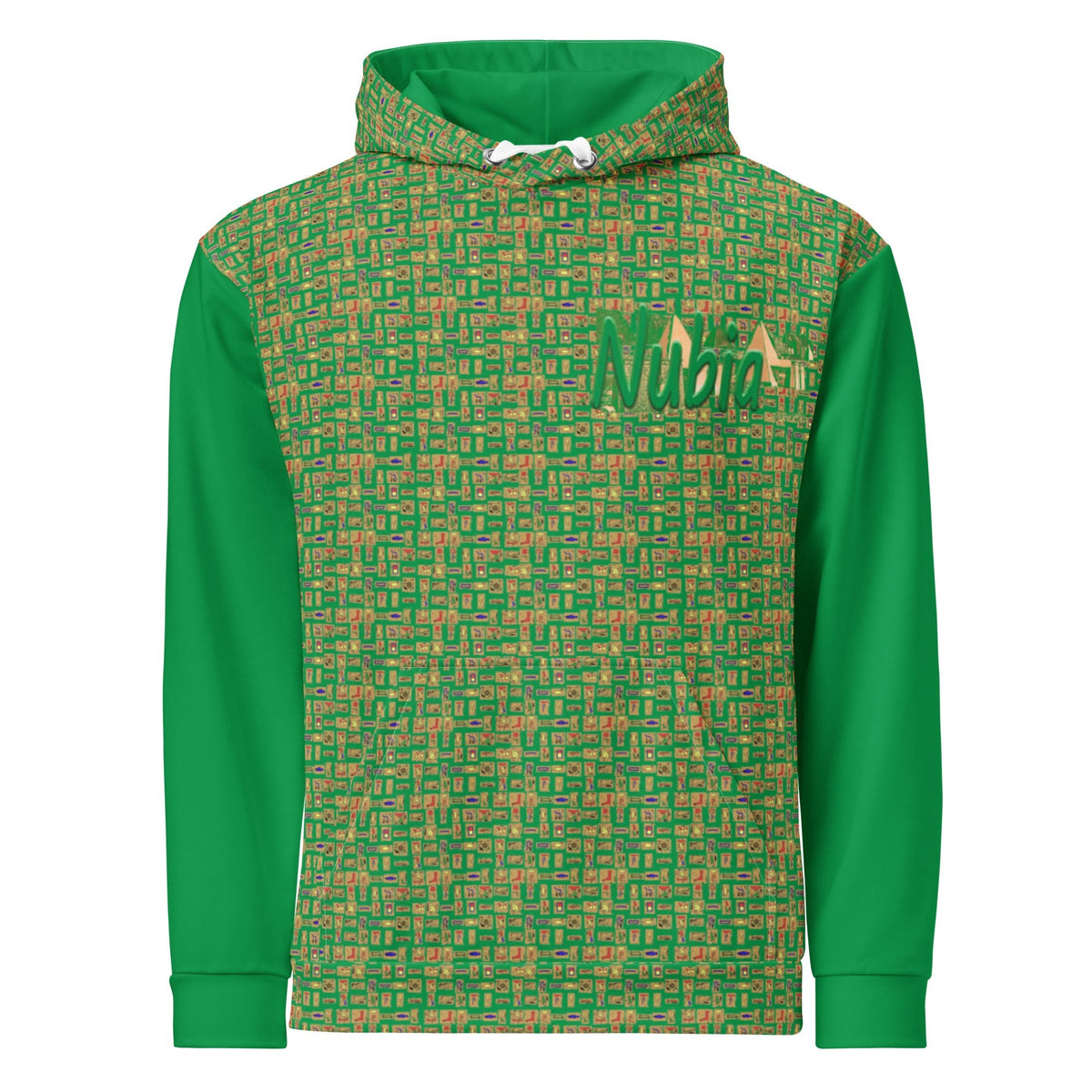 Nubia Pyramids II (Green) Unisex Pullover Hoodie (6 Colors Available) - Conscious Apparel Store