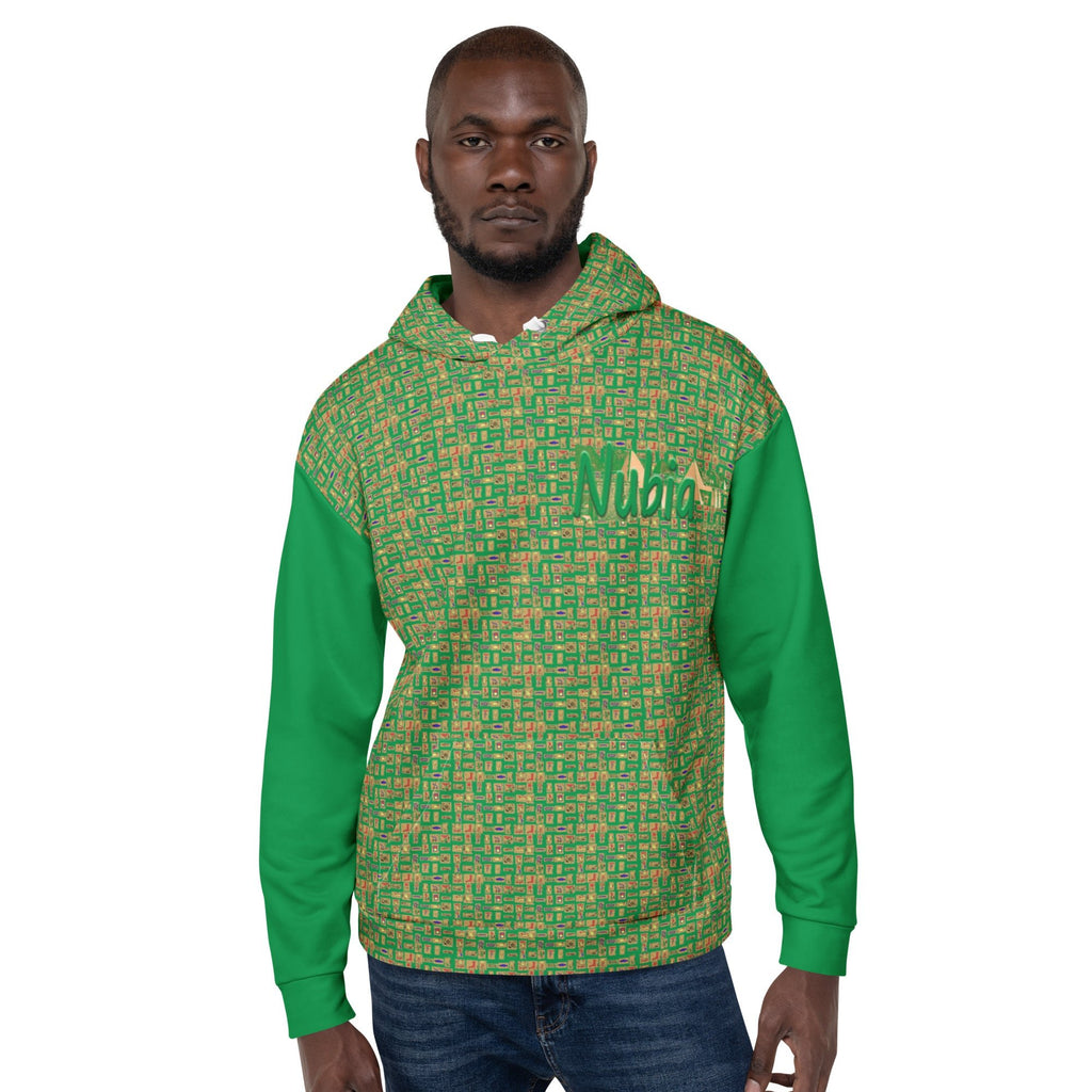 Nubia Pyramids II (Green) Unisex Pullover Hoodie (6 Colors Available) - Conscious Apparel Store