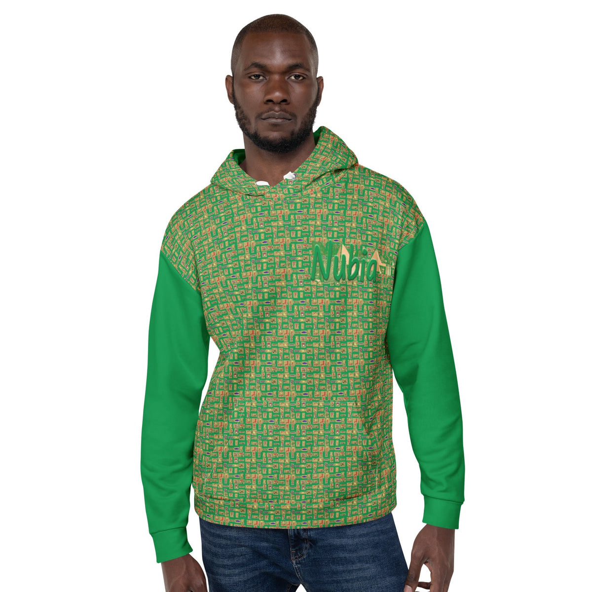Nubia Pyramids II (Green) Unisex Pullover Hoodie (6 Colors Available) - Conscious Apparel Store