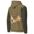 Nubia Pyramids II (Olive) Unisex Pullover Hoodie (6 Colors Available) - Conscious Apparel Store