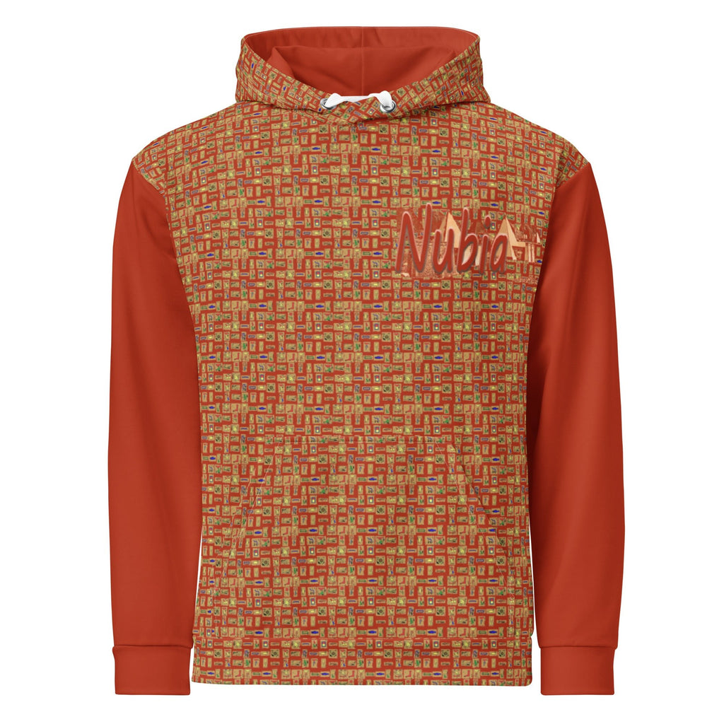 Nubia Pyramids II (Red-Rust) Unisex Pullover Hoodie (6 Colors Available) - Conscious Apparel Store