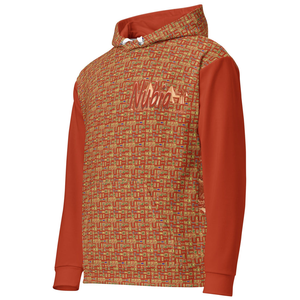 Nubia Pyramids II (Red-Rust) Unisex Pullover Hoodie (6 Colors Available) - Conscious Apparel Store