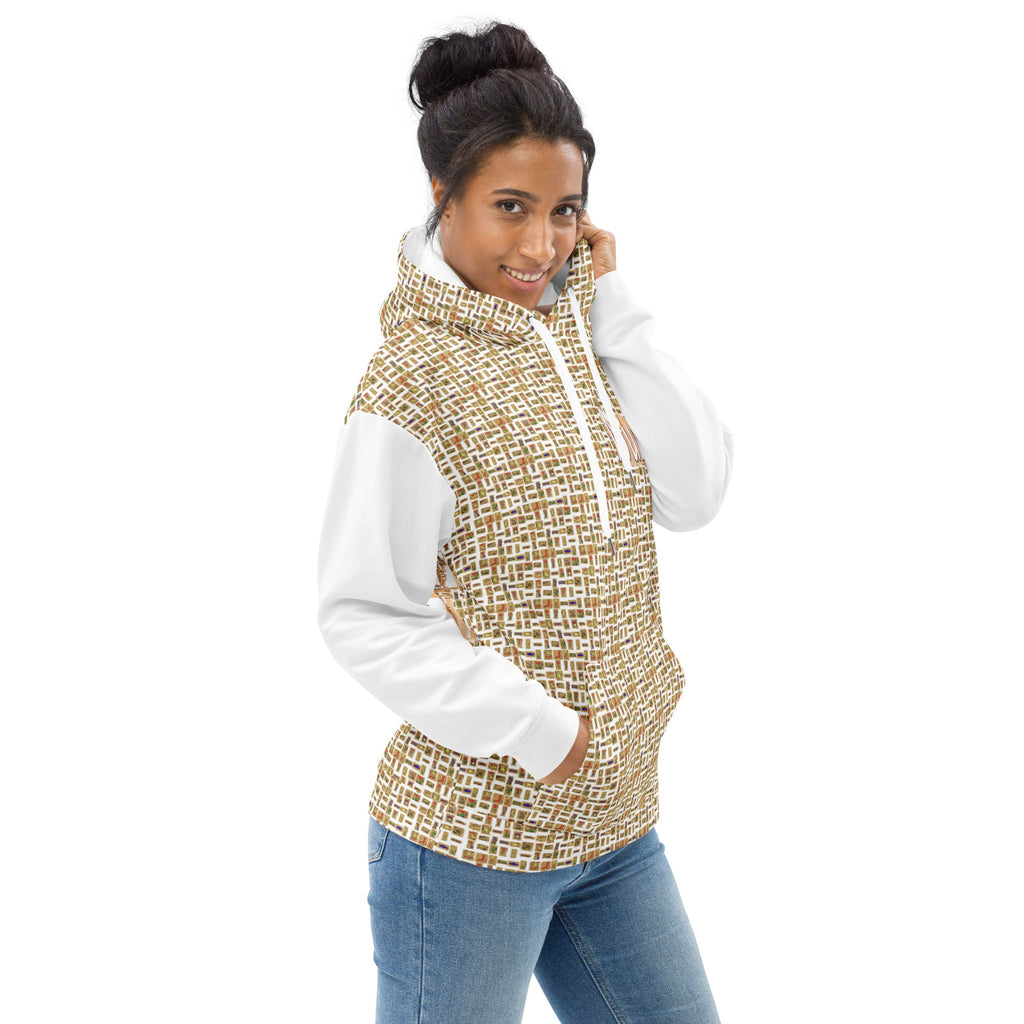 Nubia Pyramids II (White) Unisex Pullover Hoodie (6 Colors Available) - Conscious Apparel Store