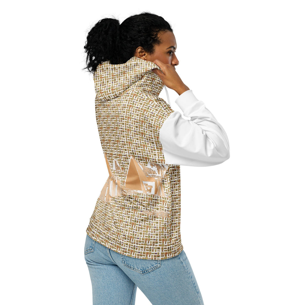 Nubia Pyramids II (White) Unisex zip hoodie (6Colors Available) - Conscious Apparel Store