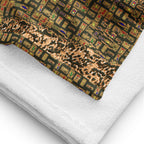 Nubia Pyramids (Olive) Beach Towel (6 Colors Available) - Conscious Apparel Store