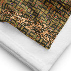 Nubia Pyramids (Olive) Beach Towel (6 Colors Available) - Conscious Apparel Store