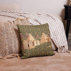 Nubia Pyramids Premium Pillow (Olive) (6 Colors Available) - Conscious Apparel Store