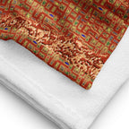 Nubia Pyramids (Red-Rust) Beach Towel (6 Colors Available) - Conscious Apparel Store