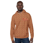 Nubia Pyramids (Red-Rust) Unisex Pullover Hoodie (6 Colors Available) - Conscious Apparel Store
