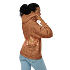 Nubia Pyramids (Red-Rust) Unisex zip hoodie (6Colors Available) - Conscious Apparel Store