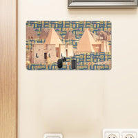 Nubia Pyramids Wall Mounted Decor Key Holder (6 Coors Available) - Conscious Apparel Store