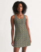 Nubia Racerback Dress (Blue) (6 Colors Available) - Conscious Apparel Store