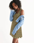 Nubia Racerback Dress (Olive) (6 Colors Available) - Conscious Apparel Store