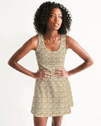Nubia Racerback Dress (White) (6 Colors Available) - Conscious Apparel Store