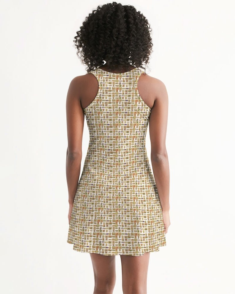 Nubia Racerback Dress (White) (6 Colors Available) - Conscious Apparel Store