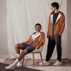 Nubia (Red-Rust) Unisex zip hoodie (6Colors Available) - Conscious Apparel Store