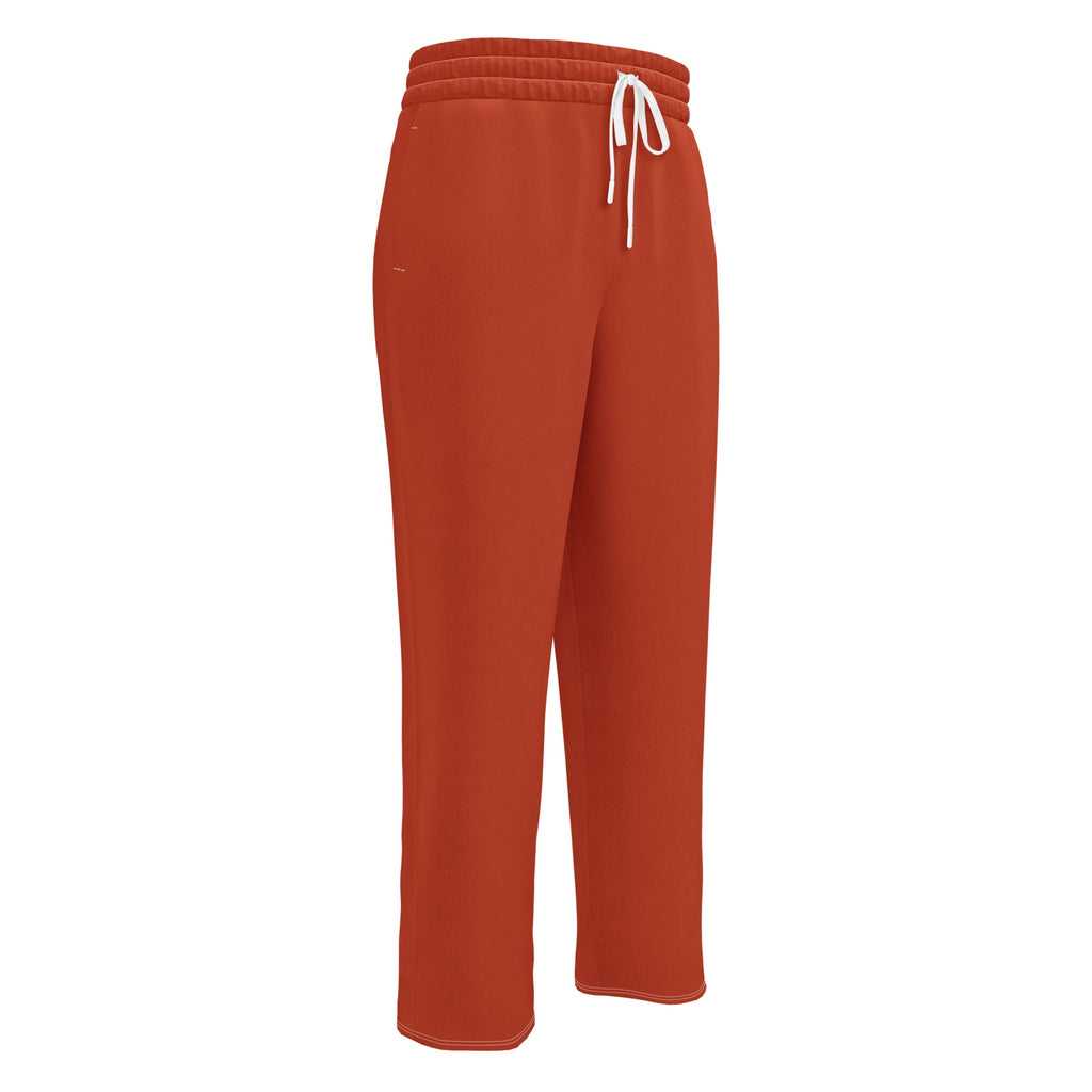 Nubia Red-Rust Wide-leg joggers - Conscious Apparel Store