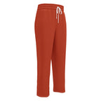 Nubia Red-Rust Wide-leg joggers - Conscious Apparel Store