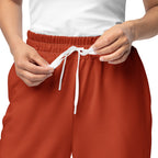 Nubia Red-Rust Wide-leg joggers - Conscious Apparel Store