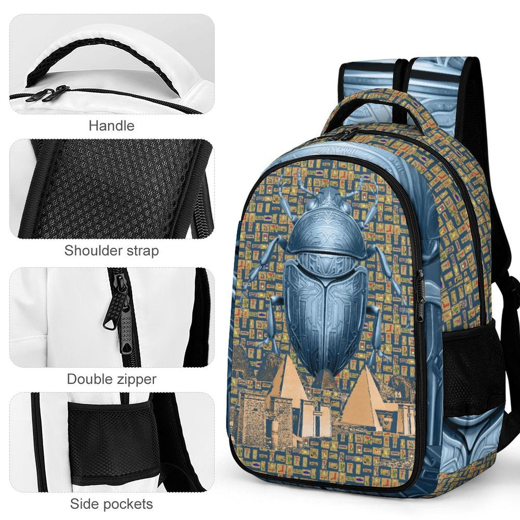 Nubia Scarab Casual Backpack (Blue) (6 Colors Available) - Conscious Apparel Store