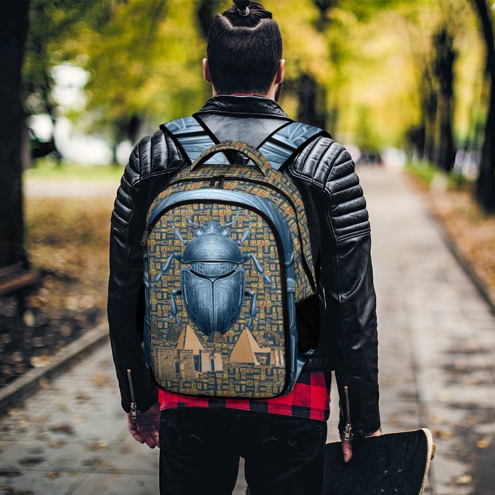 Nubia Scarab Casual Backpack (Blue) (6 Colors Available) - Conscious Apparel Store
